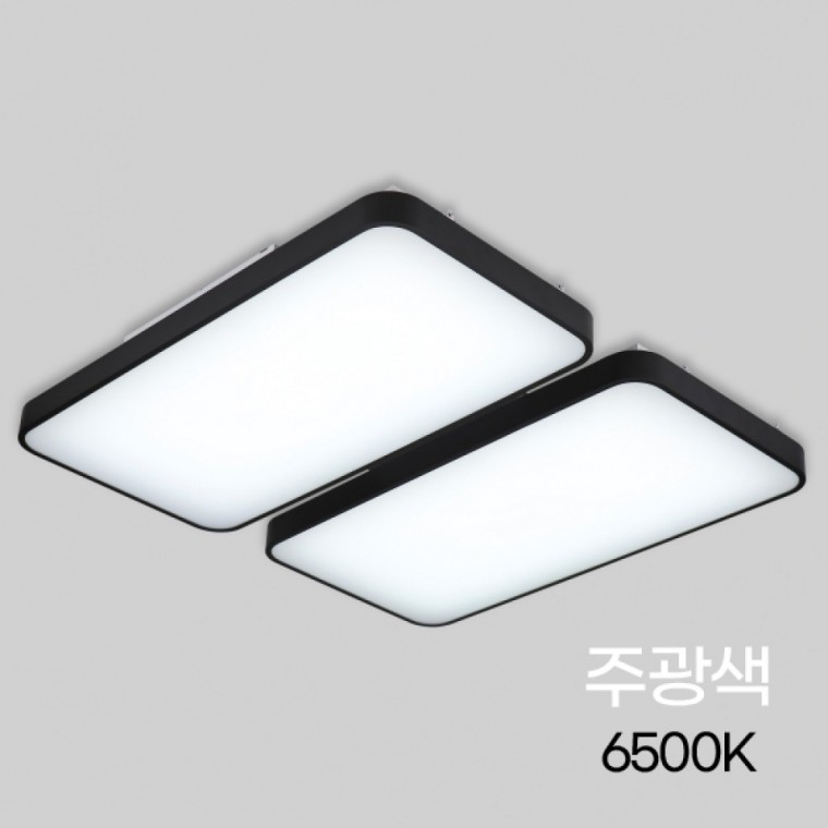 거실등 LED 마빈 블랙 4등 100W 주광 6.5K