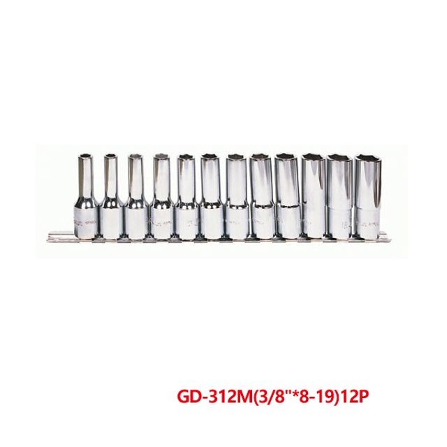 GD 312M 12pcs 지니어스 2007742 롱핸드소켓세트