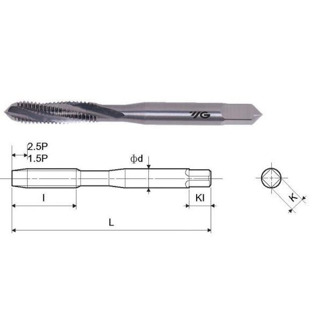 T0102203 CSFT030 050I 초경스파이럴탭 M3X0.5