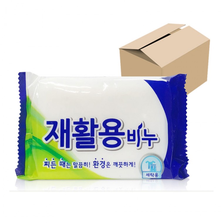 재활용비누 빨래 세탁 비누 200g 60개(한박스)