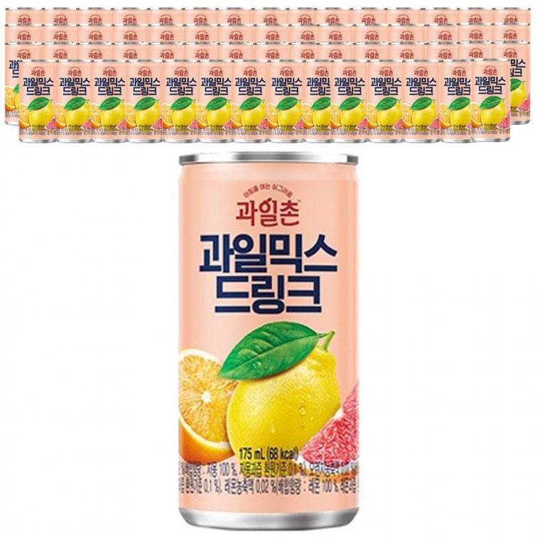 해태 과일촌 과일믹스 드링크 175ml x 60캔 (30캔2박