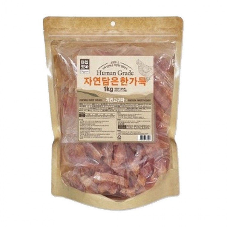 자연담은 한가득 치킨고구마 1kg 강아지 반려견 간식