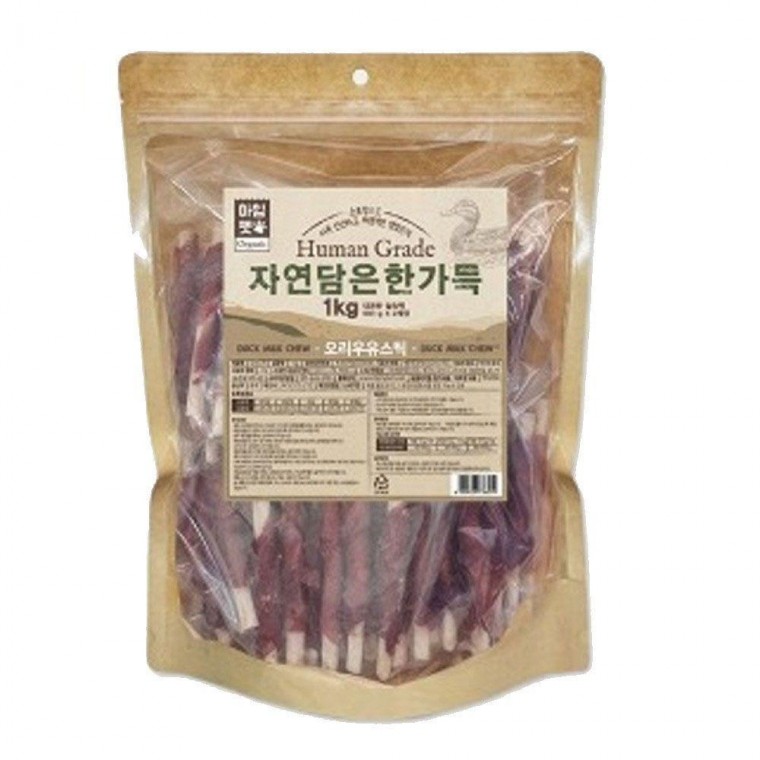 자연담은 한가득 오리우유스틱 1kg 강아지 애견 간식