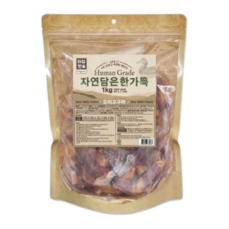 자연담은 한가득 오리고구마 1kg 강아지 반려견 간식