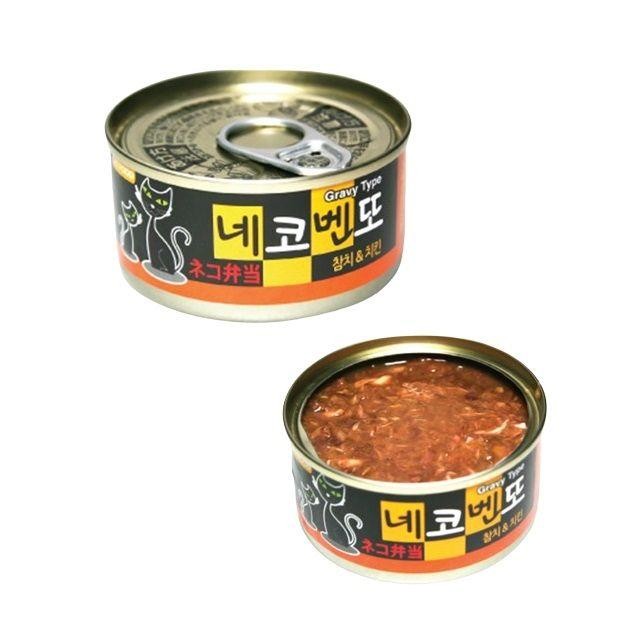 참치 치킨 80g - 24개 1박스 - 그레이비타입 캣간식