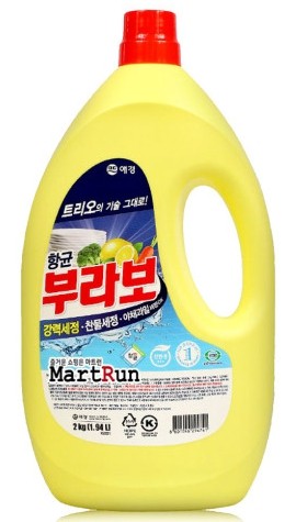 부라보 2kg X 6 업소용 주방용 세척제 설거지 세제