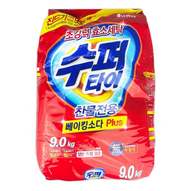 수퍼타이 베이킹소다 플러스 세탁세제 9kg