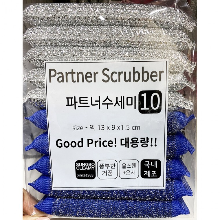 파트너수세미 크리미 강력5p 반짝5pX40개