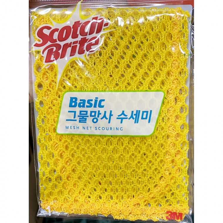 수세미(스카치 그물망사 300x300)X200개 업소용 음식점 주방 설겆이 대용량