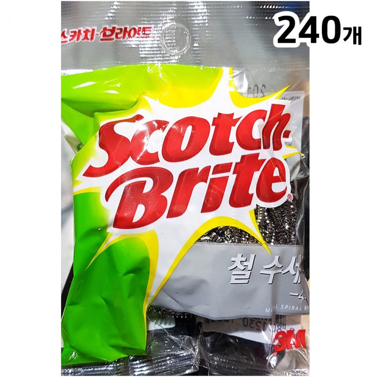 철수세미(3M 45g)X240 업소용 설거지 주방 스텐 수세미