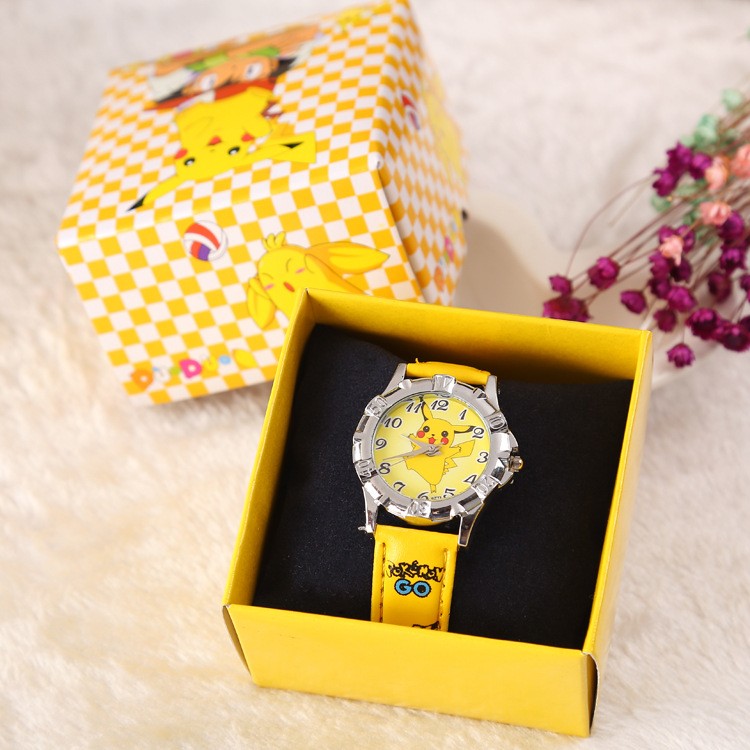 포켓몬시계 마이크로 비즈니스 직접 공급 세련된 모조 시계 피카츄 패션 패션 시계 어린이 일
