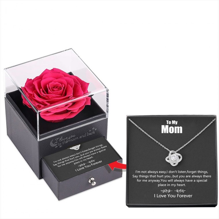 장미초커 아마존 크로스 보더 독점 보석 목걸이 여성의 어머니의 날 선물 다이아몬드 지르콘