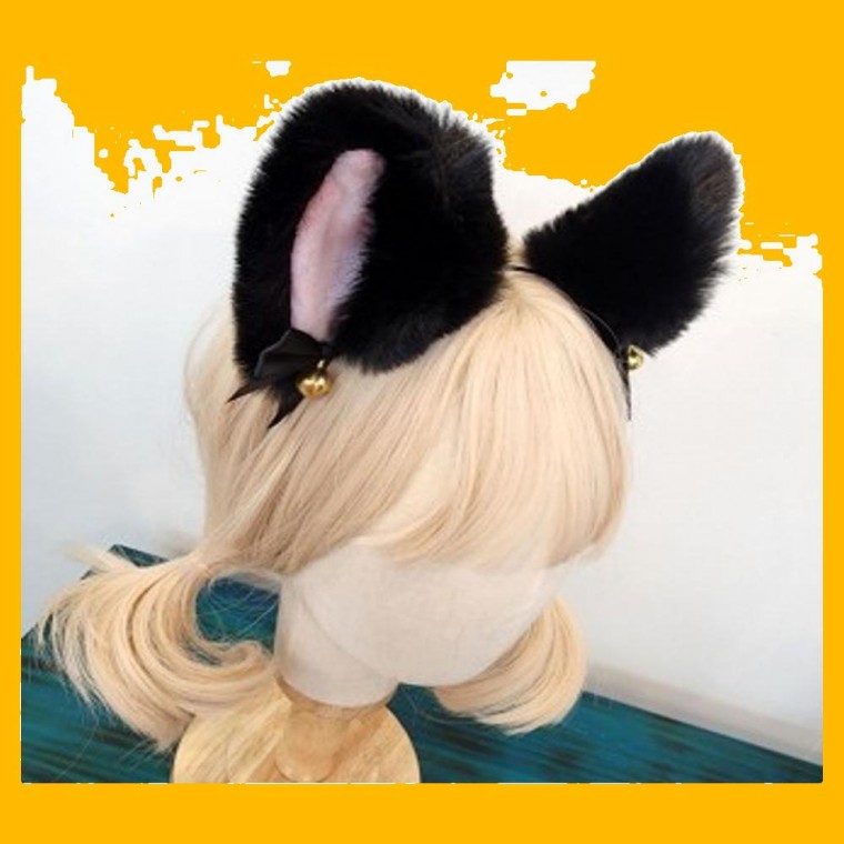 여성 파티 프레 헤어밴드 고양이 방울 리본 머리띠