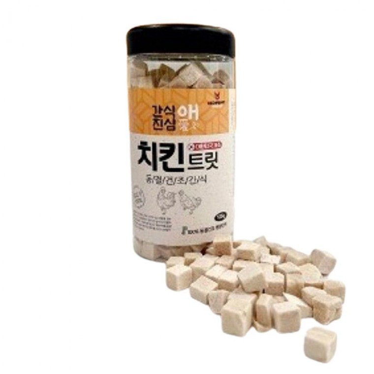 간식 강아지 동결건조 치킨 트릿 125g 훈련 수제간식