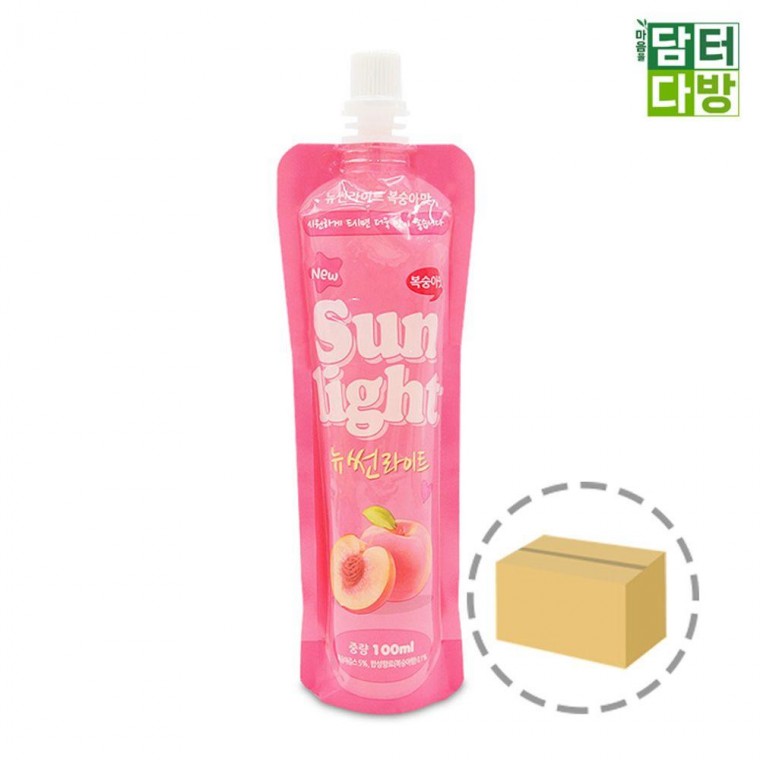 뉴썬라이트 복숭아맛 마시는젤리 100ml 1BOX (80개입)