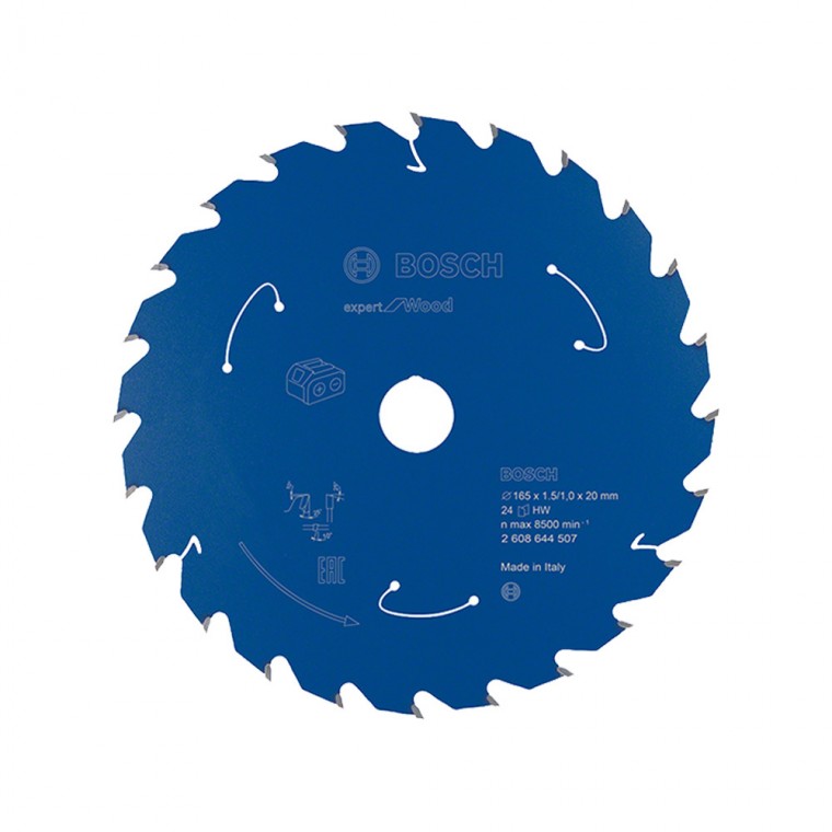 보쉬 2608644507 목재용 원형톱날 165mm 24날