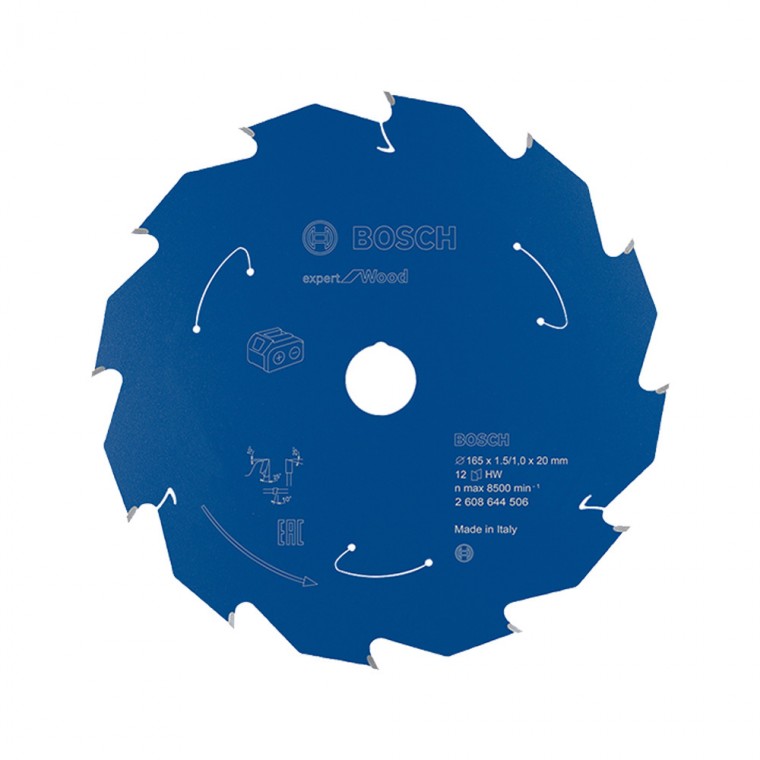 보쉬 2608644506 목재용 원형톱날 165mm 12날