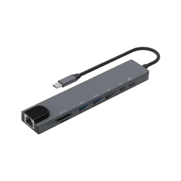 모락 프로토 8포트 Type-C DEX HDMI USB 3.0 이더넷 멀티 허브