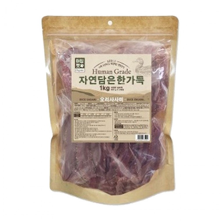 애견용간식 자연담은 한가득 오리사사미 1kg 강아지 반려견 간식 애견간식