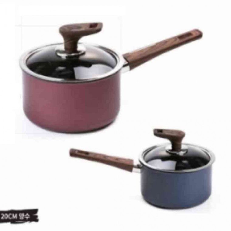 스펜 냄비 전골 인덕션 세라믹 코팅 뚜껑 24cm 레드