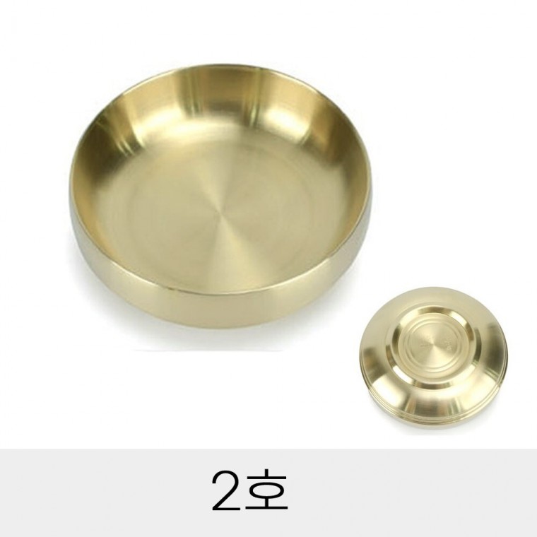 업소용 티타늄식기 원형찬기 2호 10.2cm