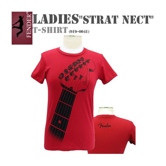 펜더 티셔츠 TEE LADIES STRAT NECK FUSCHIA 의류