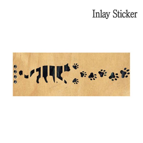 스티커 Sticker Contemporary Cats Foot Print-BP