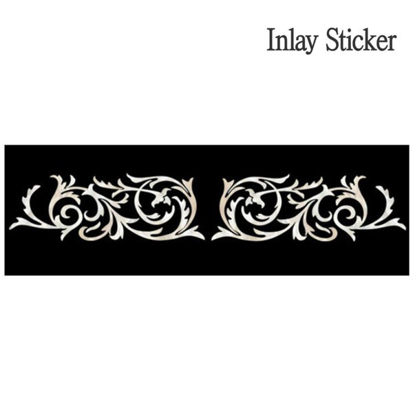 스티커 Sticker For Ukulele L&R Ornamental Swirl-WP