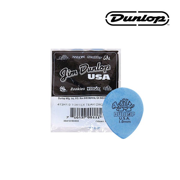 봉지(72) 던롭 피크 톨텍스 티어드롭 1.0mm Dunlop