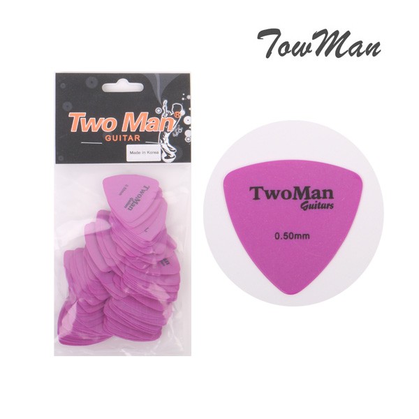 봉지(100) 기타피크 Twoman-8 0.5mm Guitar Pick