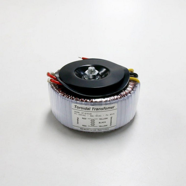 트로이달 트랜스 Toroidal Transformer ST-1515-80 15V 0V