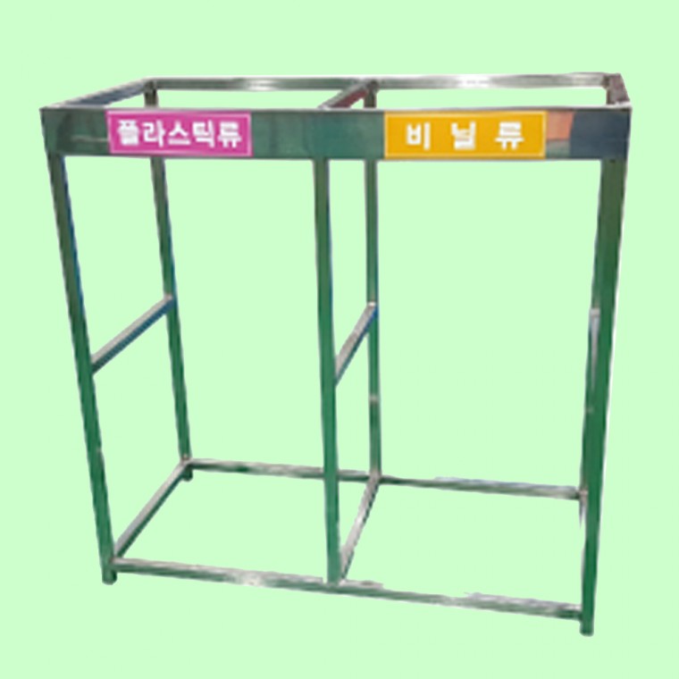 스텐 분리수거대 100L 2구 분리수거함 업소 800 870mm