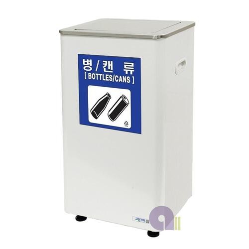 사각스틸휴지통/STC600RS/60L/1분류/스텐회전뚜껑/실내휴지통