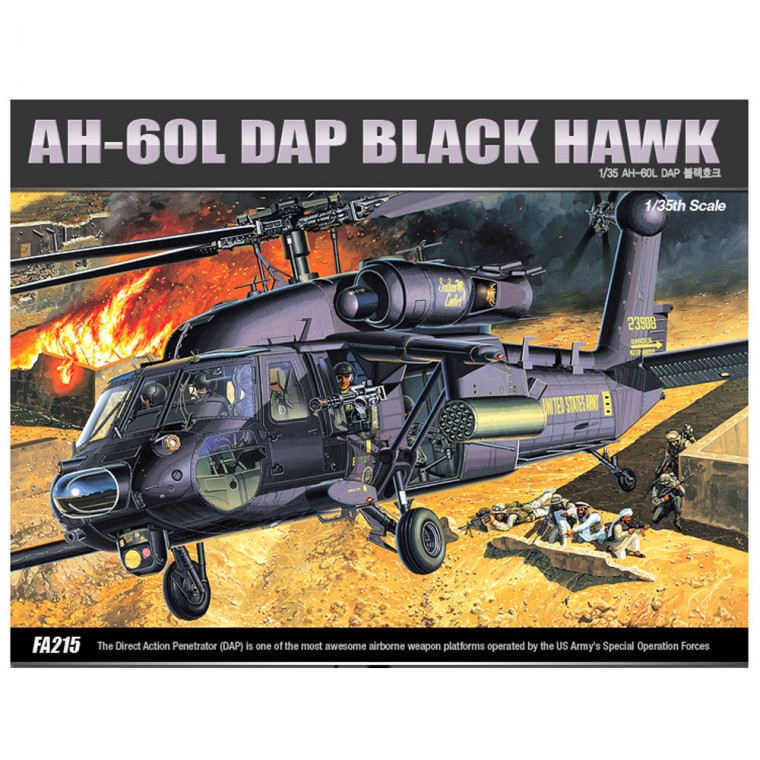 아카데미 프라모델 1대35 AH-60L DAP 블랙호크 (12115)