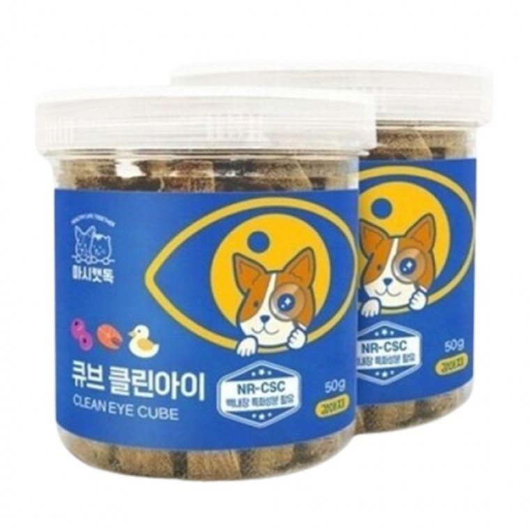 큐브 강아지 눈영양제 50g 눈관리 그레인프리 국내산