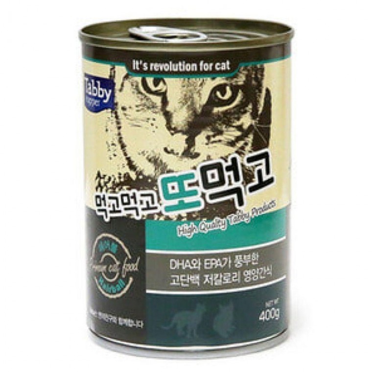 습식캔 고양이 헤어볼 400g 12개 저칼로리 영양 간식