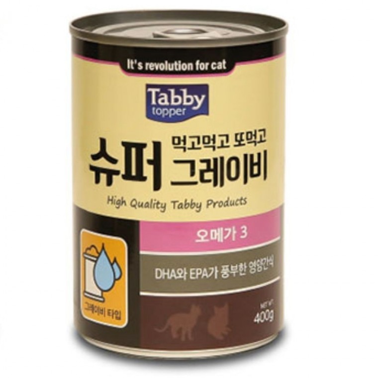 테비 고양이 캔 통조림 캣 간식 오메가3 400g 12p1box