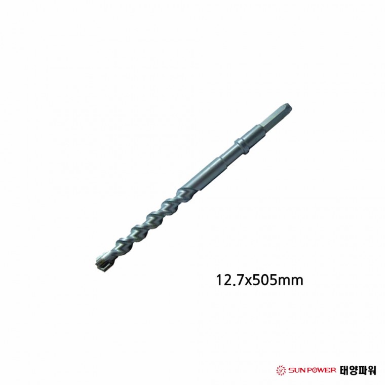 태양파워 육각햄머드릴비트 4날 12.7x505mm