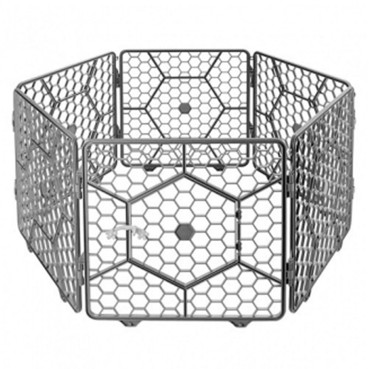 반려견울타리 반려견 울타리 대형 6개입 1P 다크그레이 분리 펜스 강아지울타리