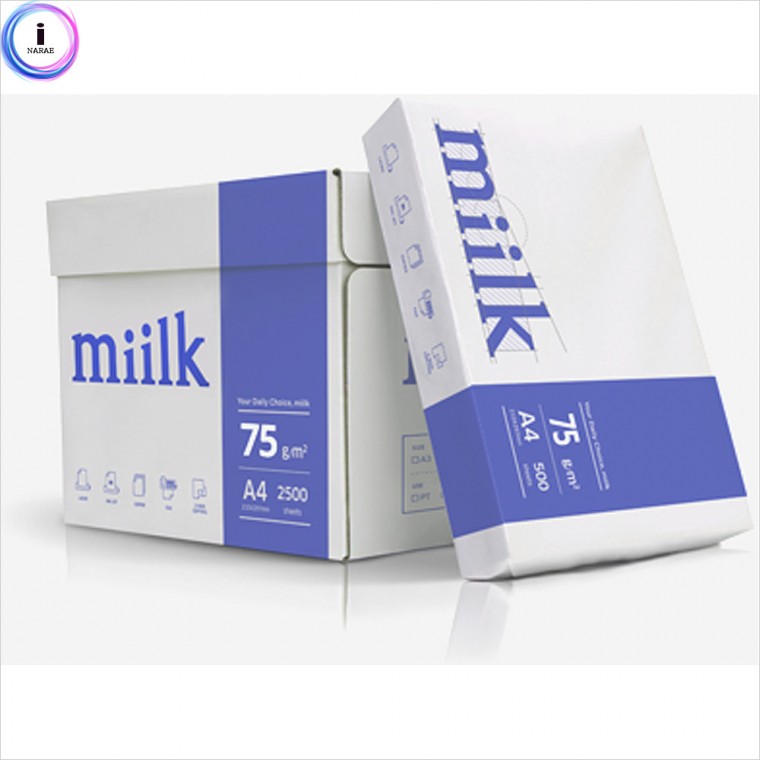 f05 한국제지 밀크복사지(밀크지) 75g A4 2BOX