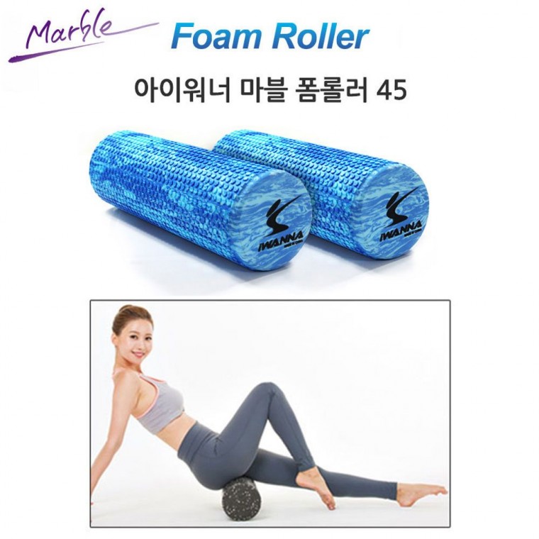 45cm 폼롤러 스포츠 요가 운동용품 필라테스 마블