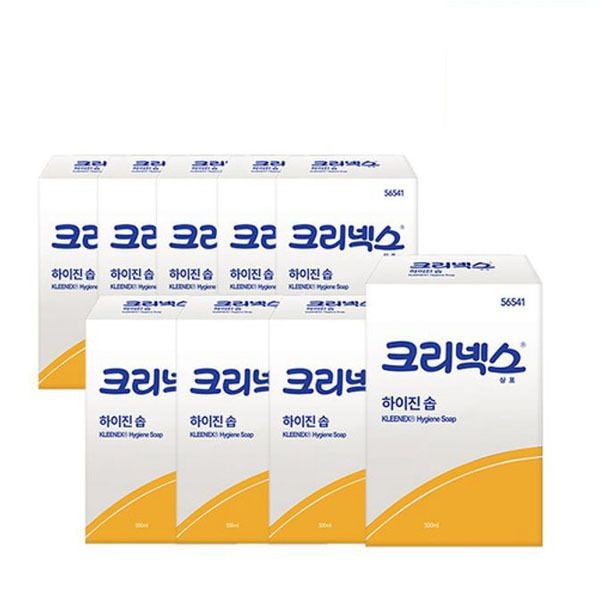 크리넥스 물비누 세정제 리필 화장실 솝 500MLx9개