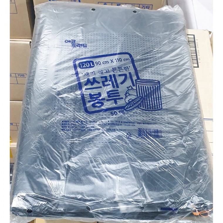 에코프랜드 쓰레기봉투검정색 120L 90x110cm 50매 X8