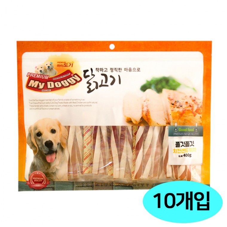 마이도기 착한닭 400g (쫄깃 치킨샌드위치) (10개입)