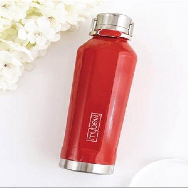 콰트로 캔틴 490ml 캐리핸들 red 보온 보냉병 분유 물병 텀블러