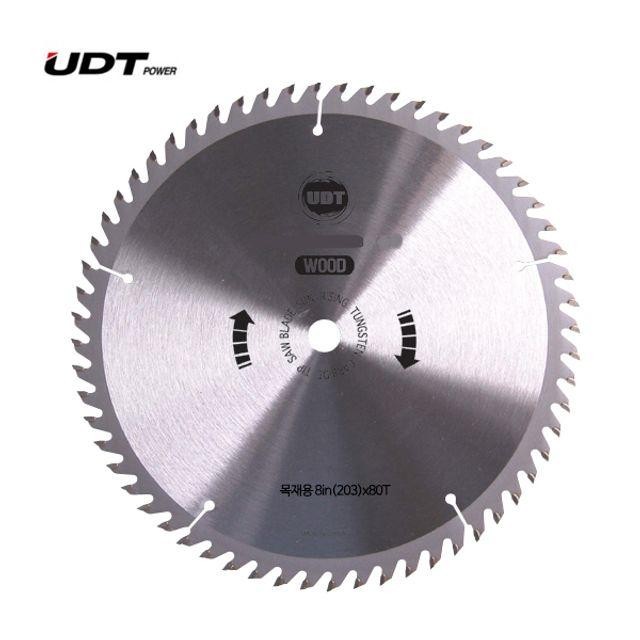 8inx80Tx2.5T R203 UDT 팁쏘 원형톱날 목공용