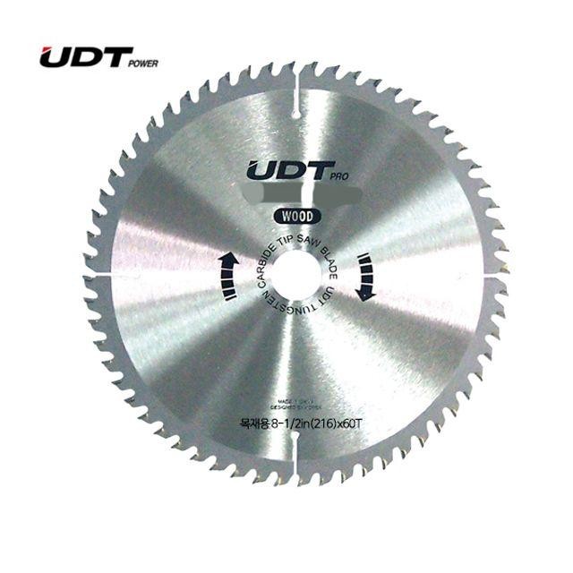 UDT 2inx60Tx2.5T 팁쏘 8-1 R216 원형톱날 목공용