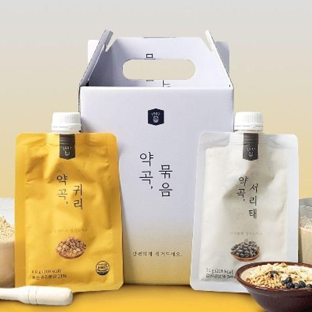 강산농원 선식 약곡서리태(5봉)+약곡귀리(5봉) 세트