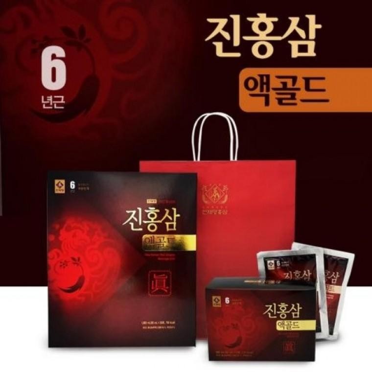 JU 천제명 6년근 진홍삼 액골드 30포 선물세트 추석 설