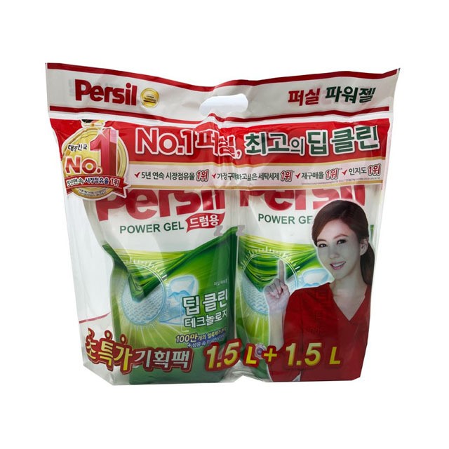 드럼용 액체세제 1.5L 2p 리필형 세탁젤 세탁세제